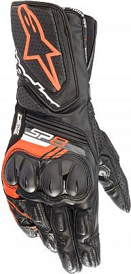 SP-8 V3 GLOVES fekete-fluo piros S